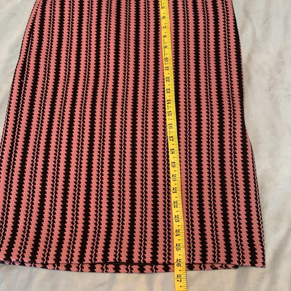 J CREW womens wool pencil skirt pink and brown knit stripes size 6 - Picture 7 of 7